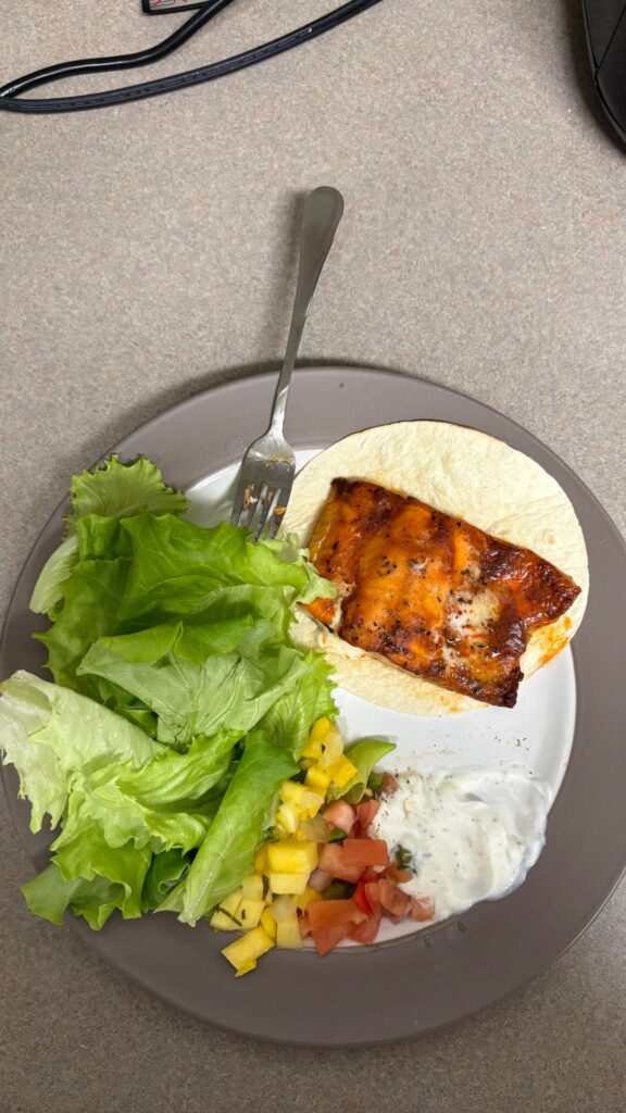 salmon taco