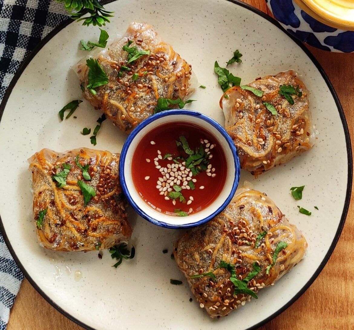 Rice paper dumpling 😋