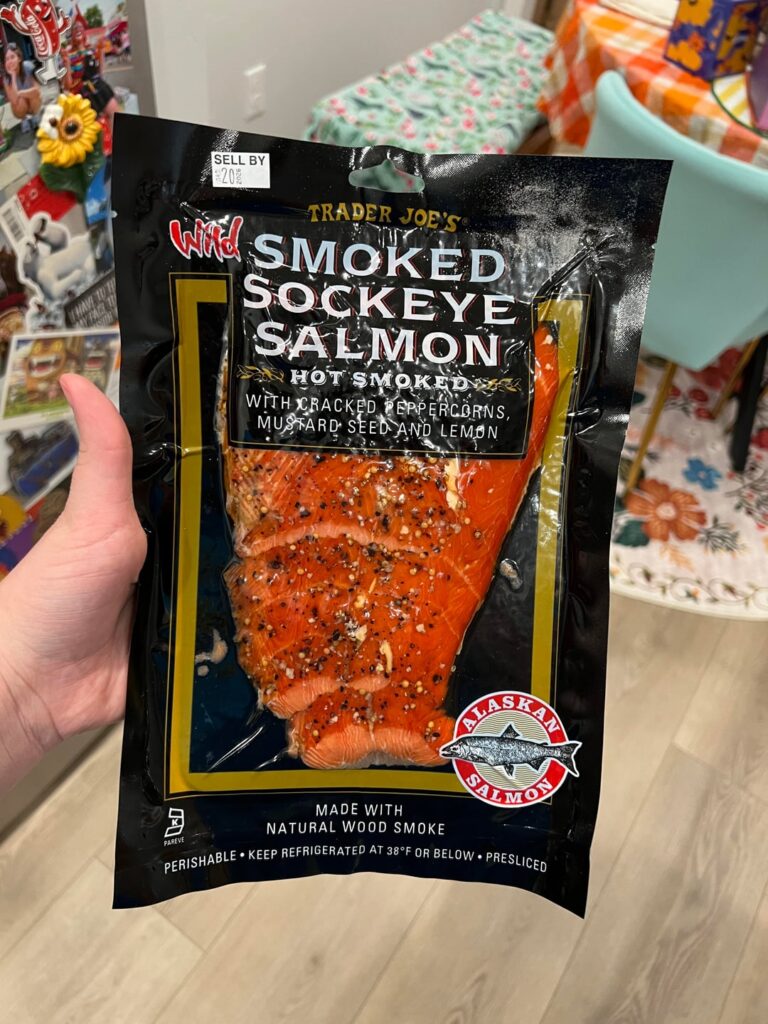 Picked up smoked salmon for lunch from Trader Joe’s