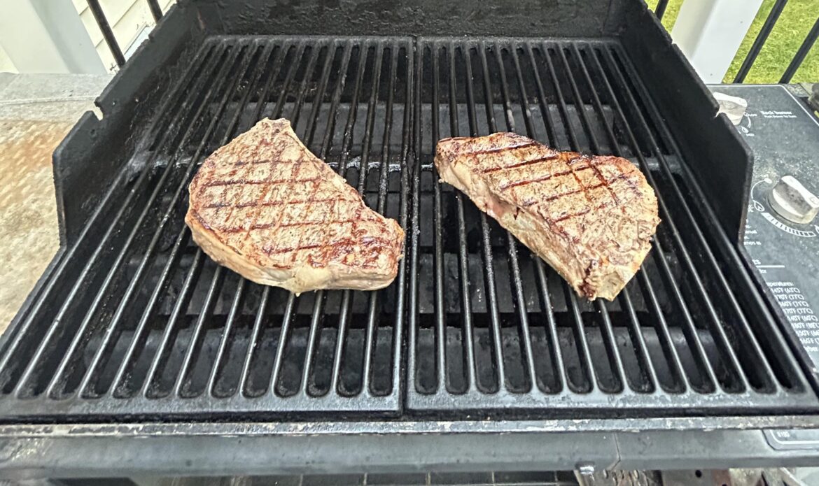 Steak! 🥩 Ribeye and Bone-in NY Strip 🤤🤤