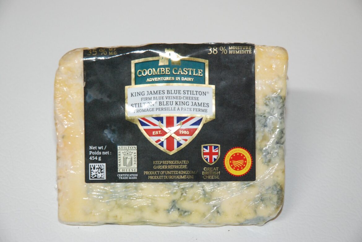 Stilton, my favorite stinky, blue cheese.