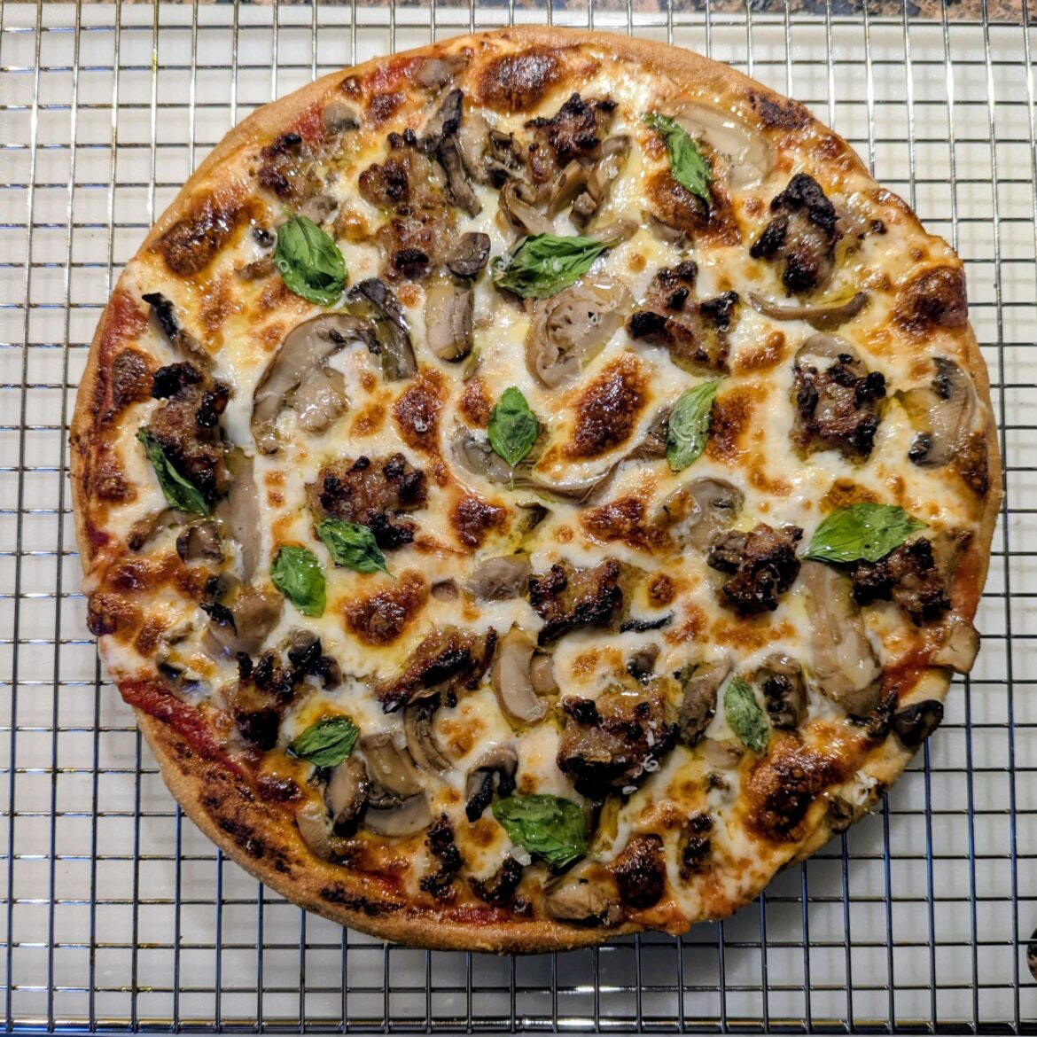 Possibly controversial pizza I made today...