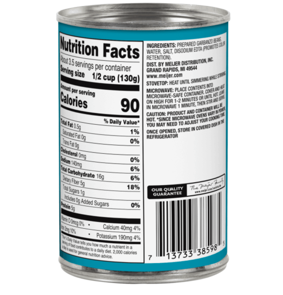 Why are these canned chickpeas 30 calories less? Same brand.