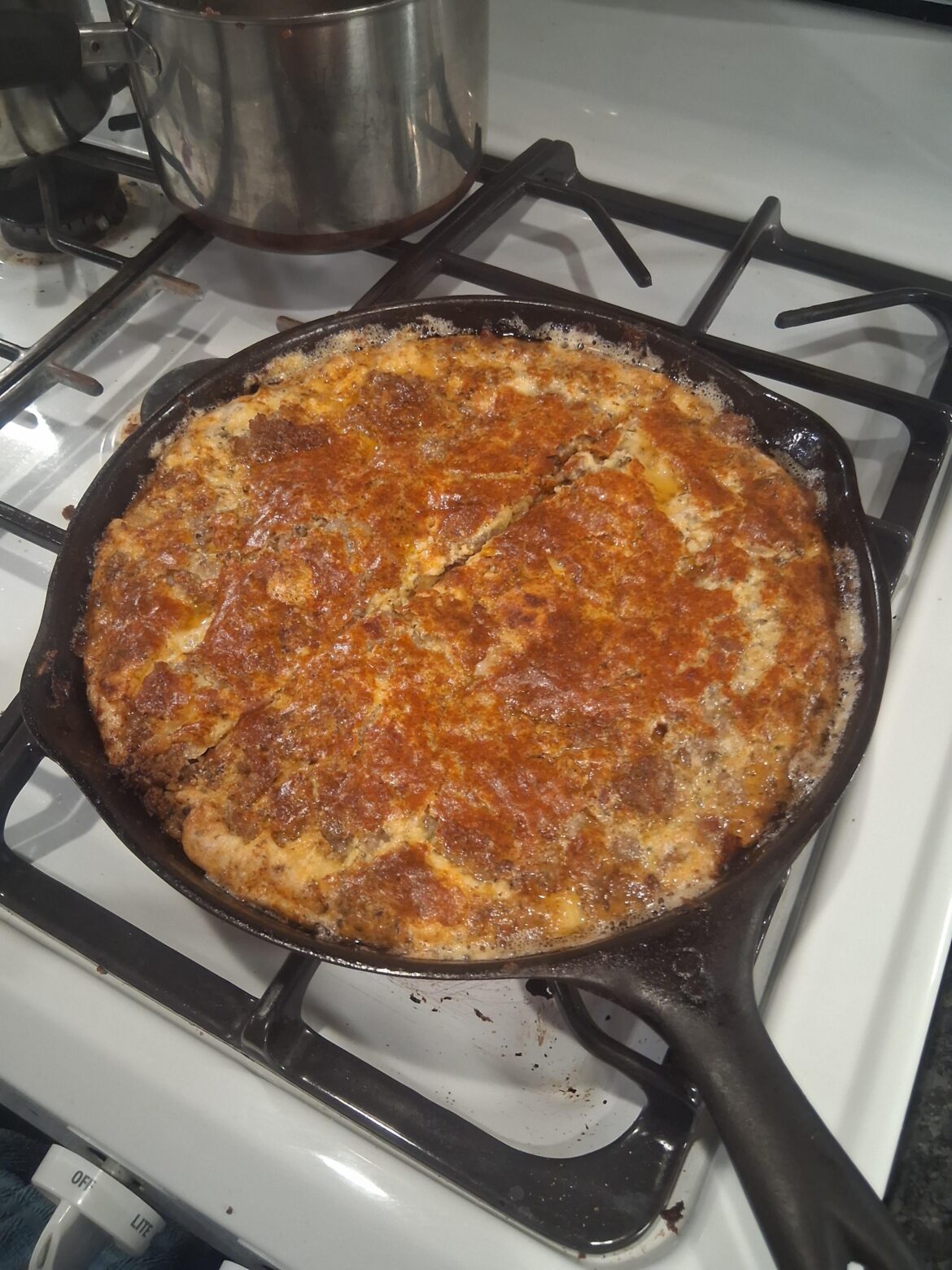 Sourdough Guy here. Game night with the boys. Mad a frittata!