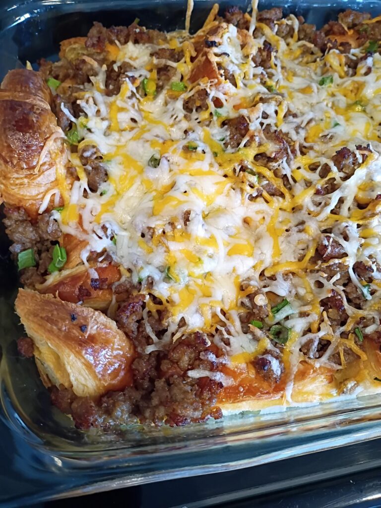 Would you eat my croissant breakfast casserole?