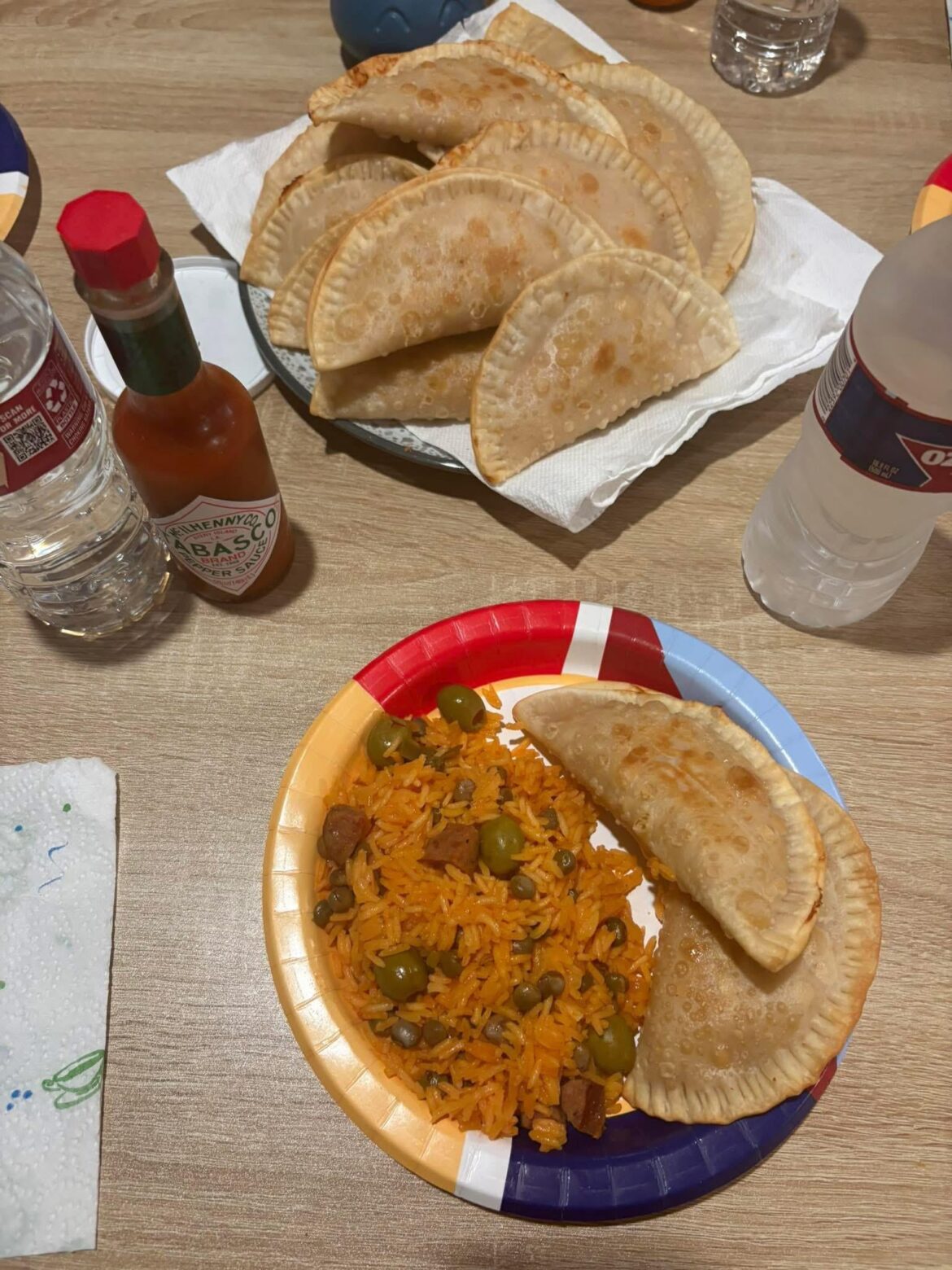 Empanadas and rice!