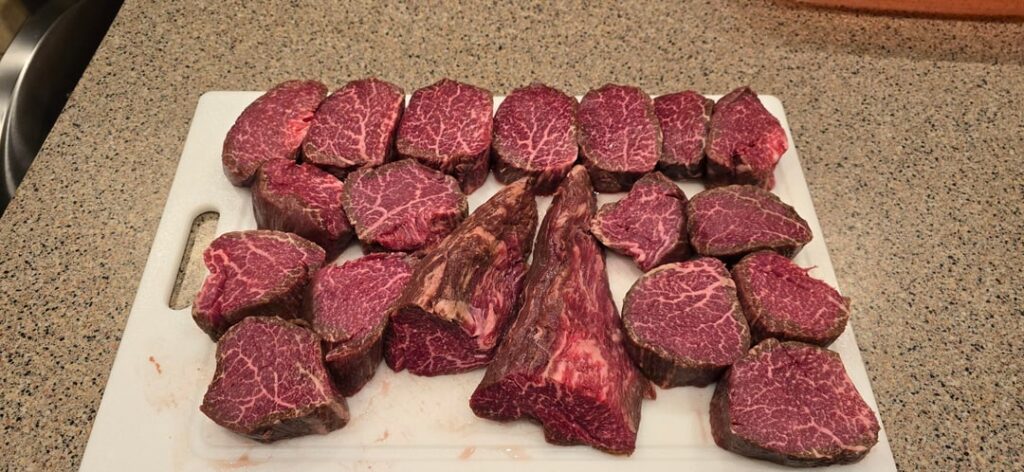 Filet smoked and reverse seared