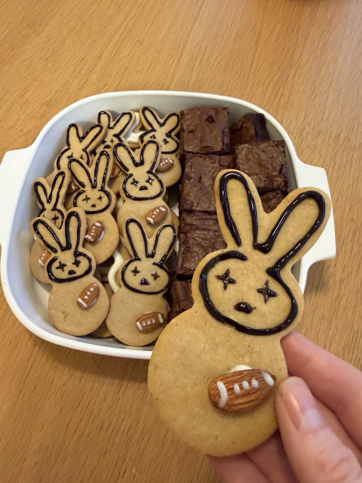 Bunny Bowl brown sugar cookies