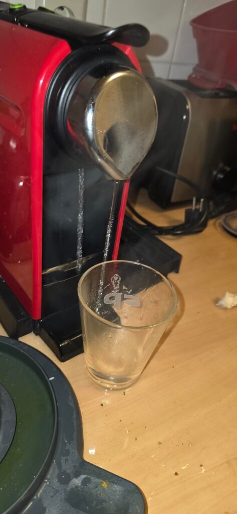 Leaking just behind outlet