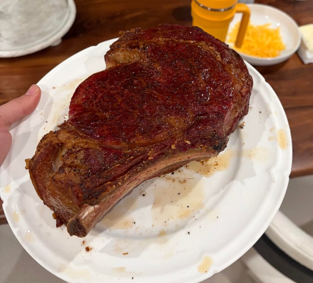 First steak on new Woodridge