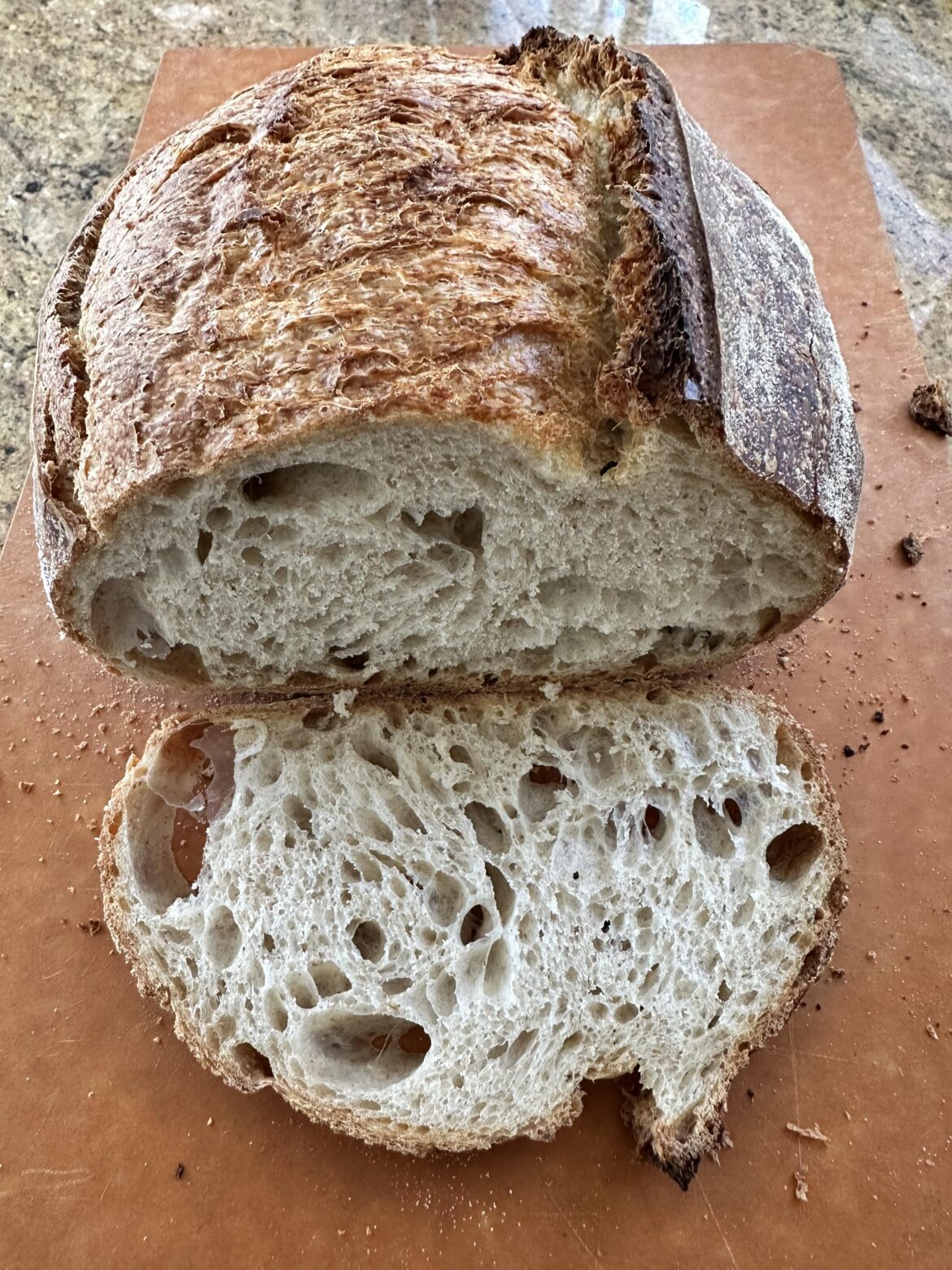 Happy with my loaves, but no sour taste. Happy with my loaves, but no sour taste.