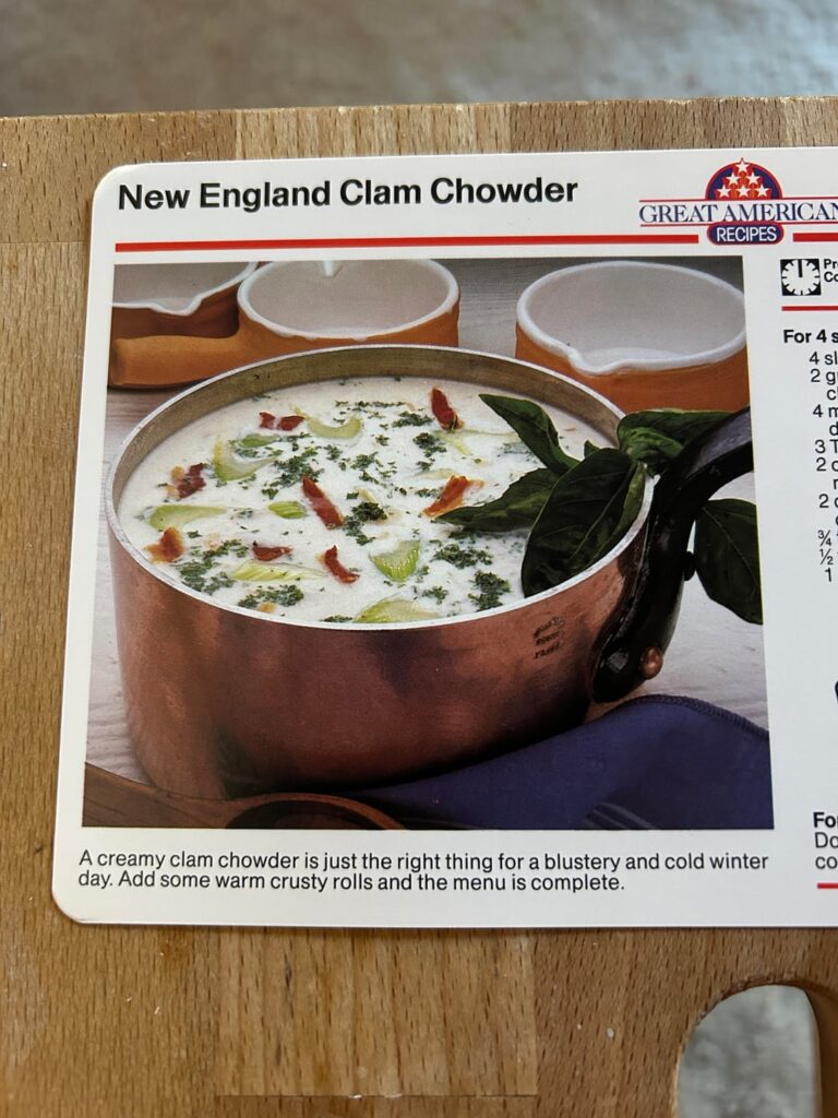 1988 Great American Recipes New England Chowder!