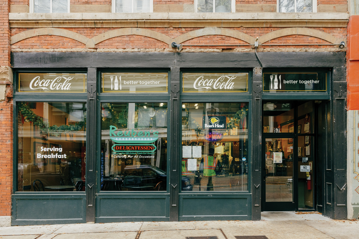 the outside of Reuben’s Deli