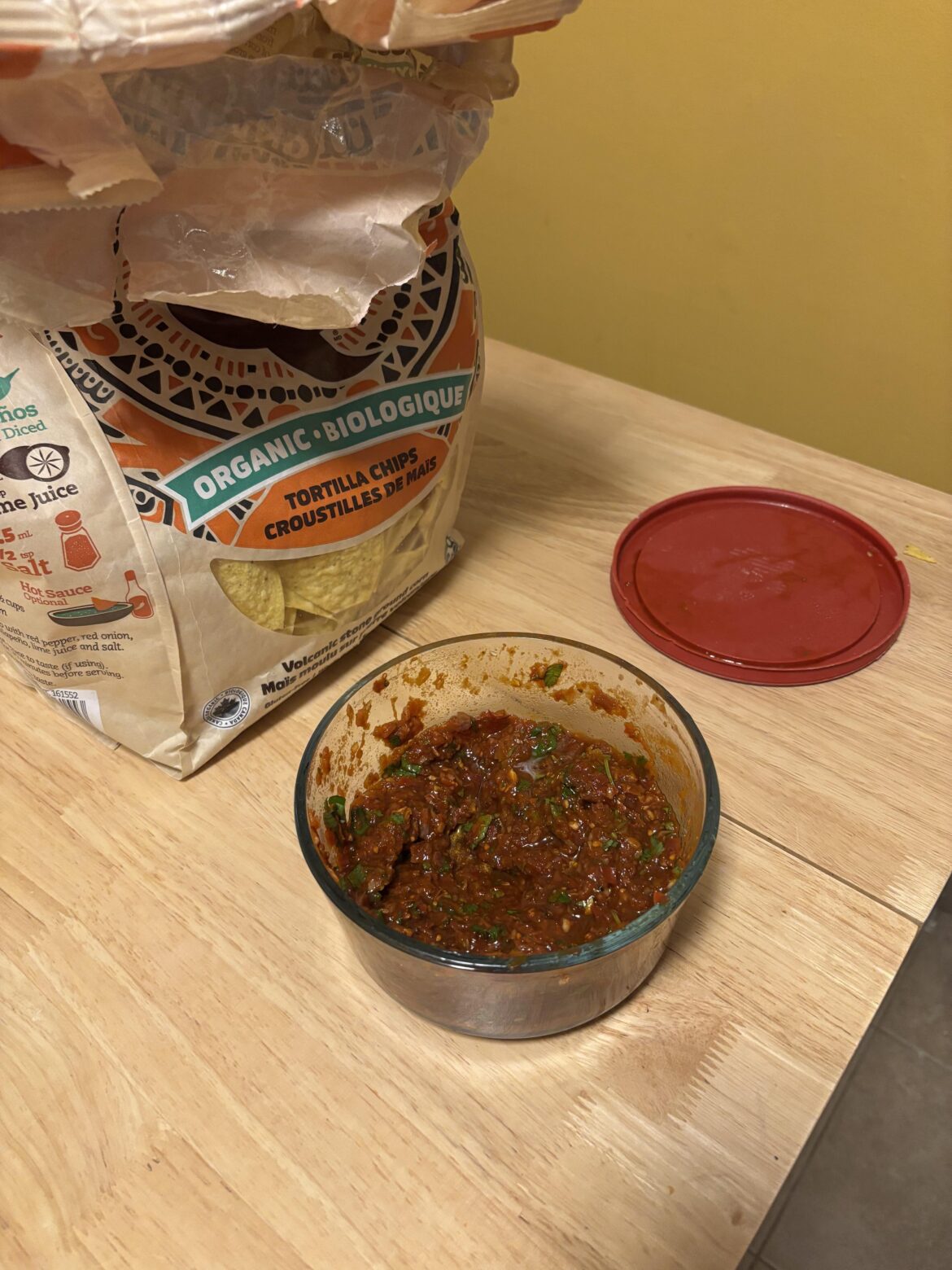 Lacto fermented grape tomato salsa