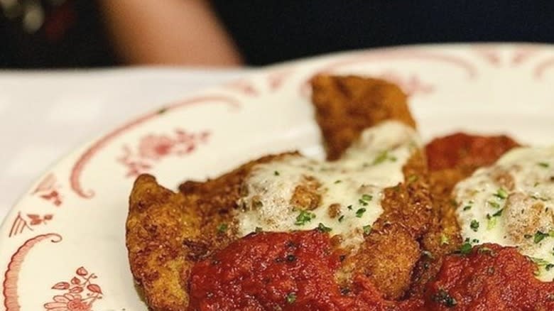 A plate of chicken Parmesan at Maggiano's Little Italy
