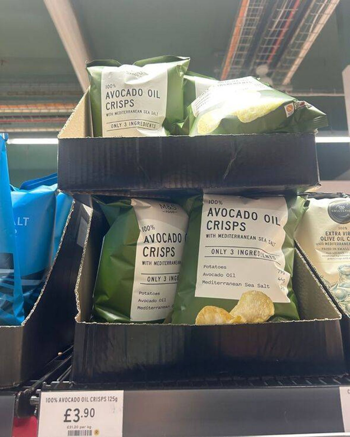 Avocado oil crisps