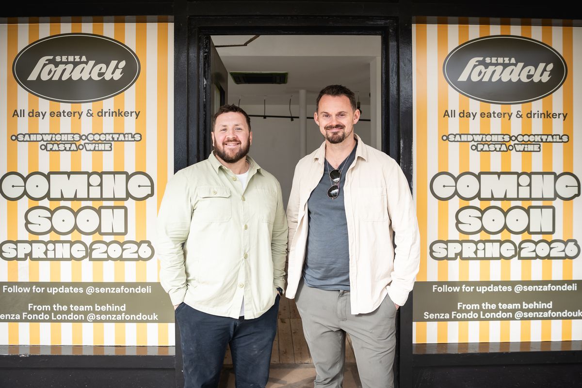 Joe Worthington and Charlie Sweet - together they are Senza Fondeli which is opening soon in Tunbridge Wells 