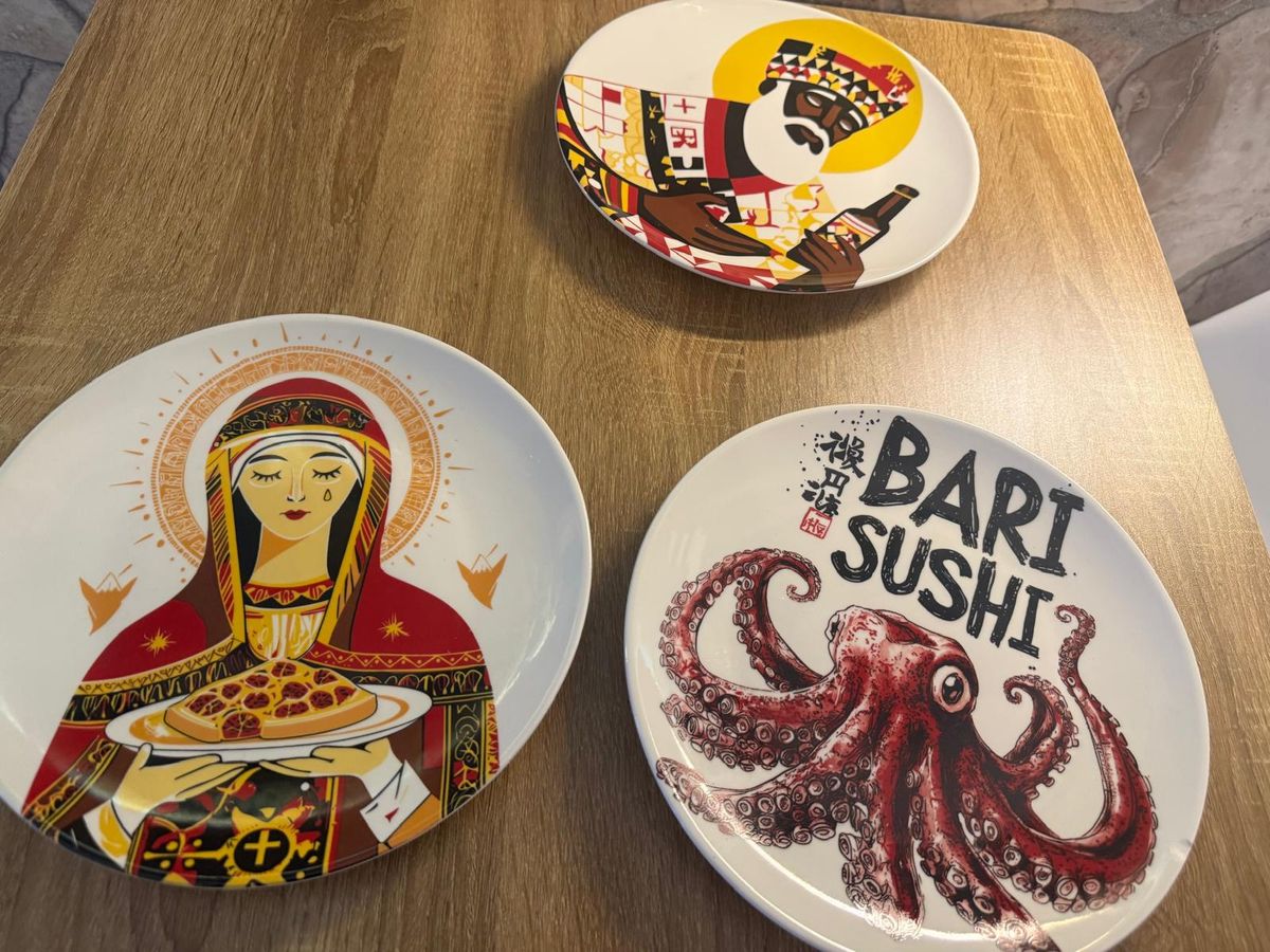 The plates at Mò Mò in Long Eaton