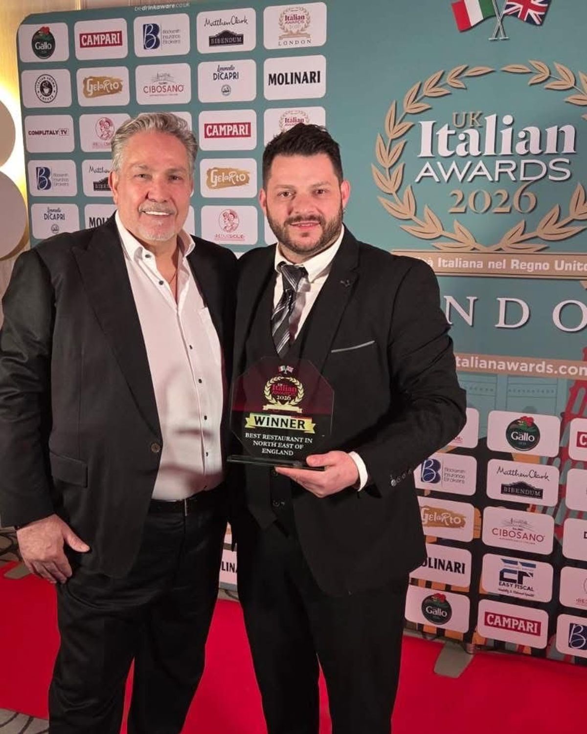 Angelo's won Best in the North East