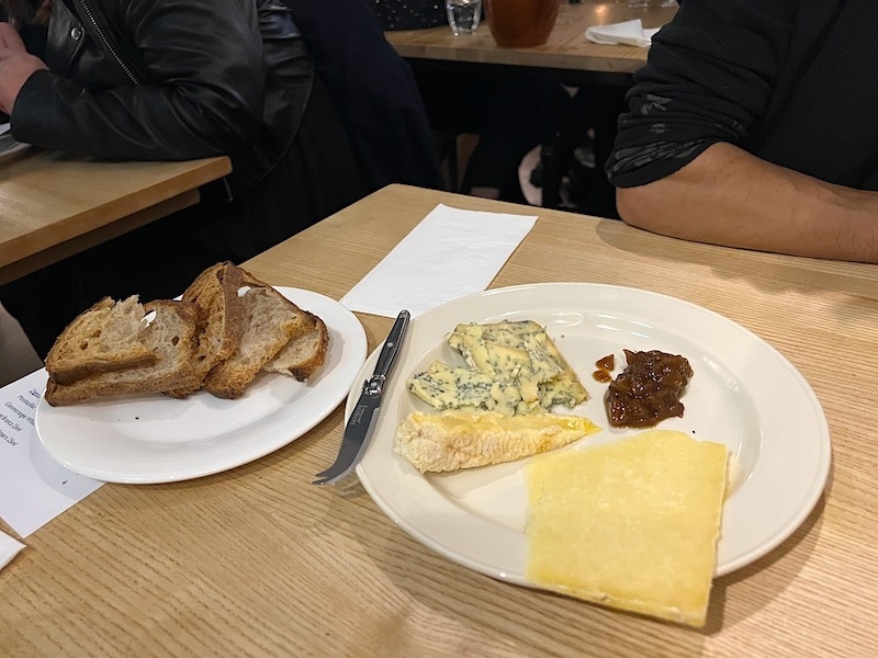 British Cheeseboard At Stretford Canteen French Restaurant Manchester
