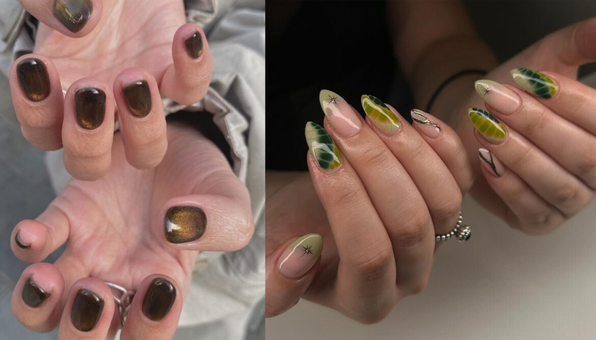 Olive Oil Nails Are the Random Fall Manicure Trend We’re Loving olive oil nails