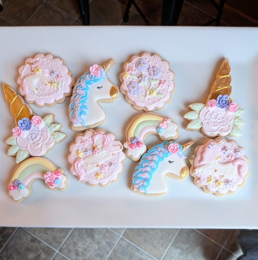 Unicorn cookies for my daughter