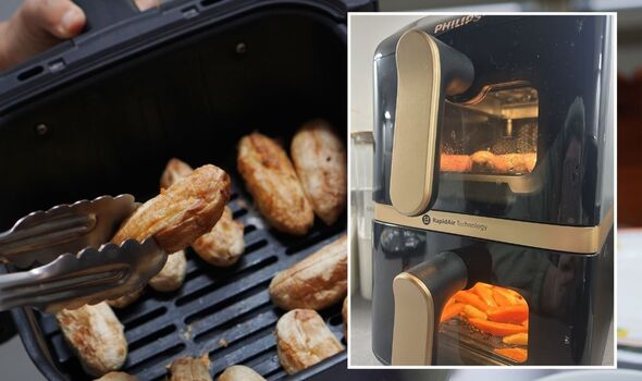 Cooking foods in the air fryer. Cooking foods in the air fryer.