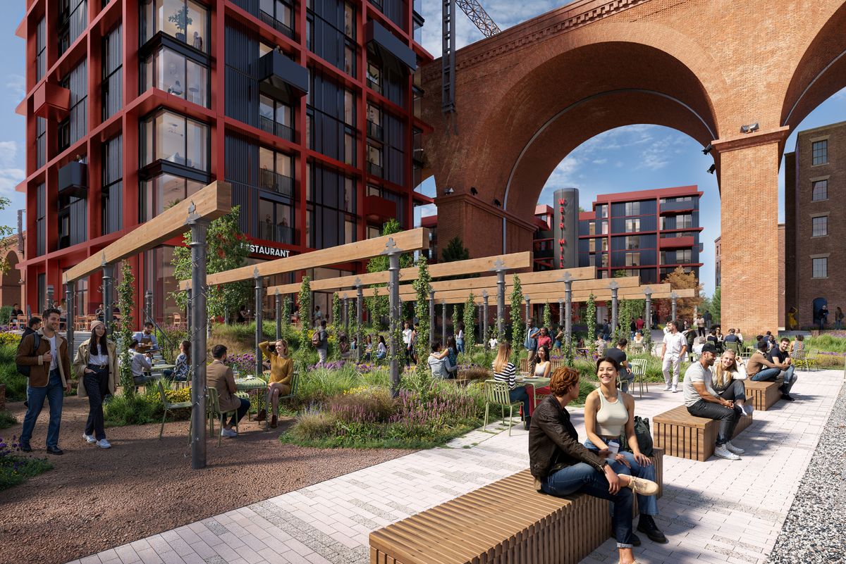 CGI images of what Weaver's Square will look like 