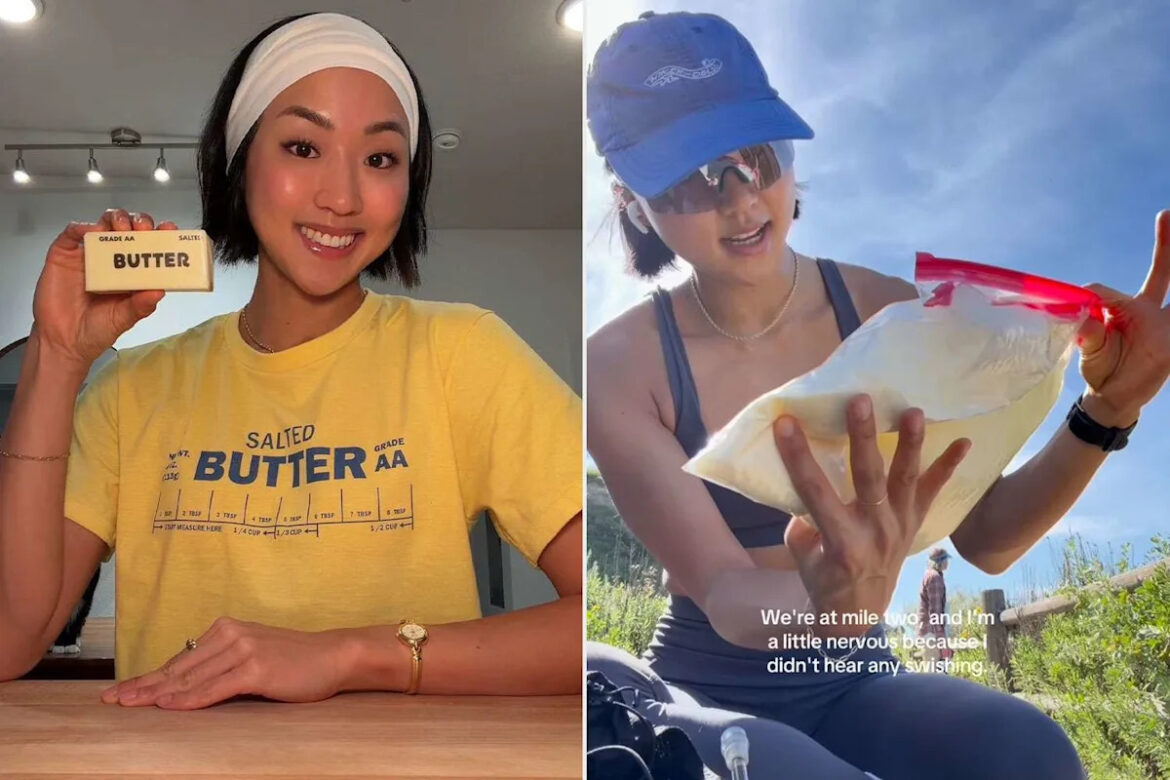 Woman Shares Her Unusual ‘Unemployment Activities,’ Like Churning Butter While on a 6-Mile Run (Exclusive) Woman Shares Her Unusual 'Unemployment Activities,' Like Churning Butter While on a 6-Mile Run (Exclusive)