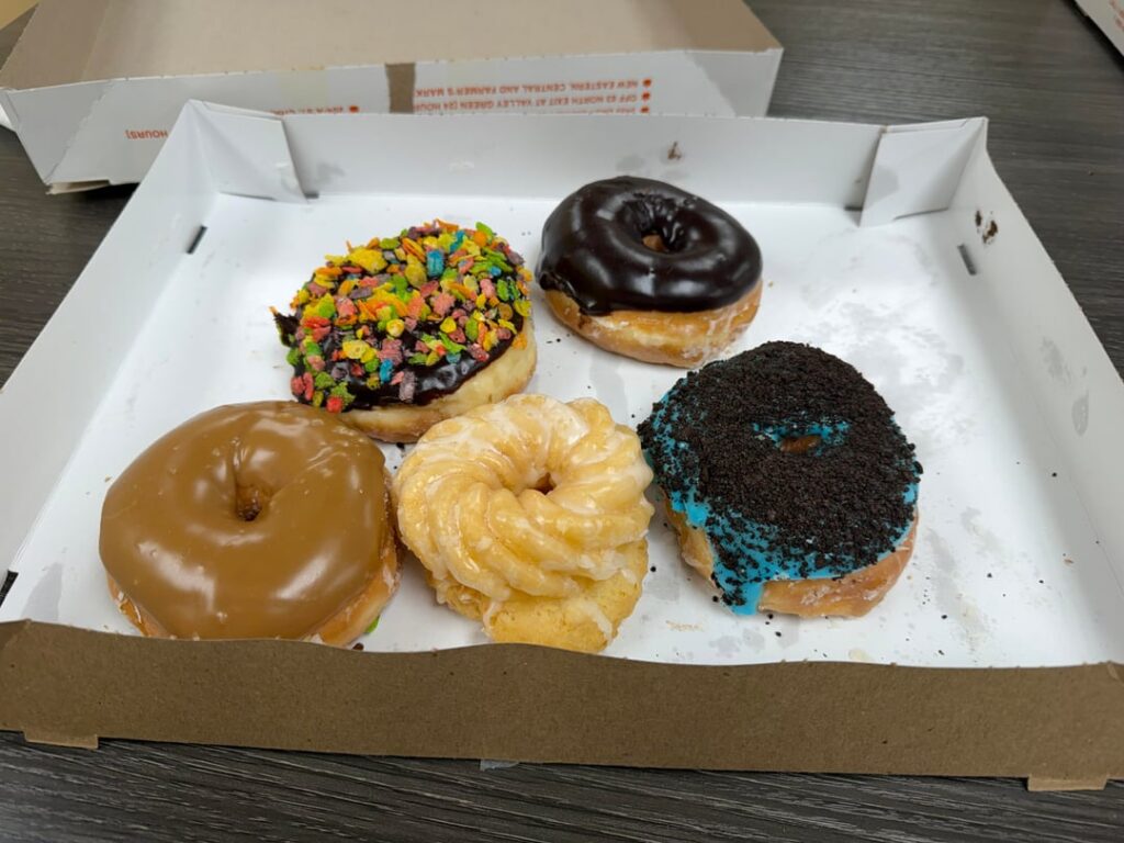 Calorie Counts Of Each Donut