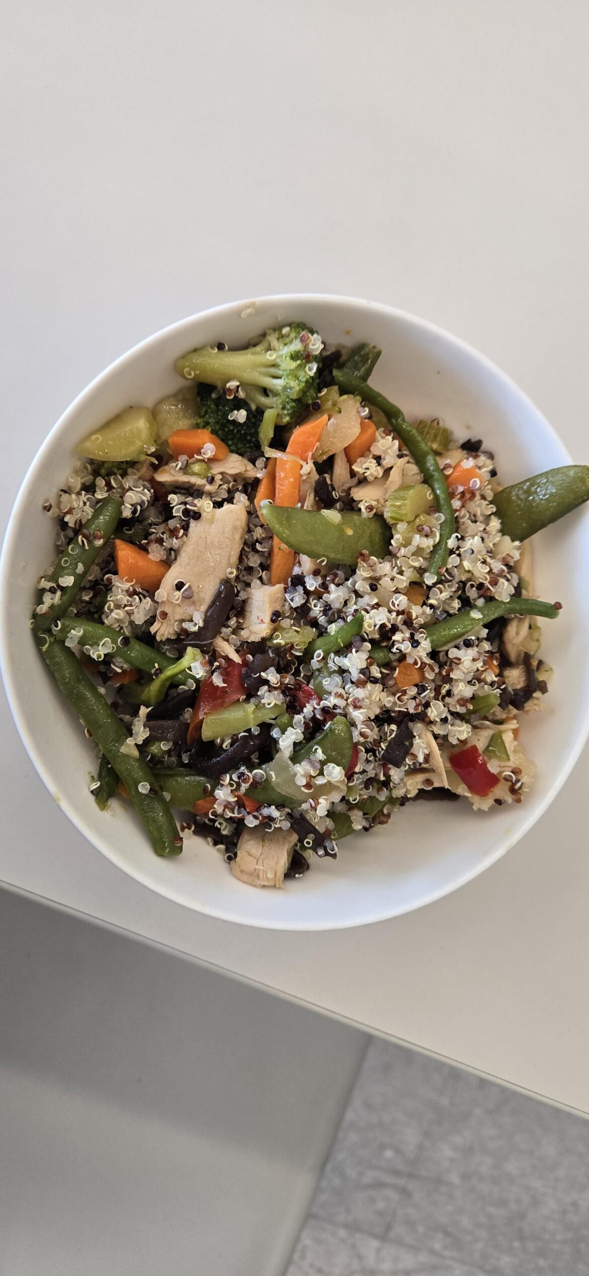 Stir fry with turkey and quinoa