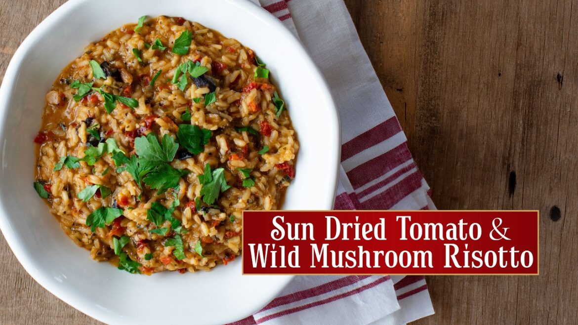 Creamy Sun-Dried Tomato Risotto with Wild Mushrooms (So Easy!)