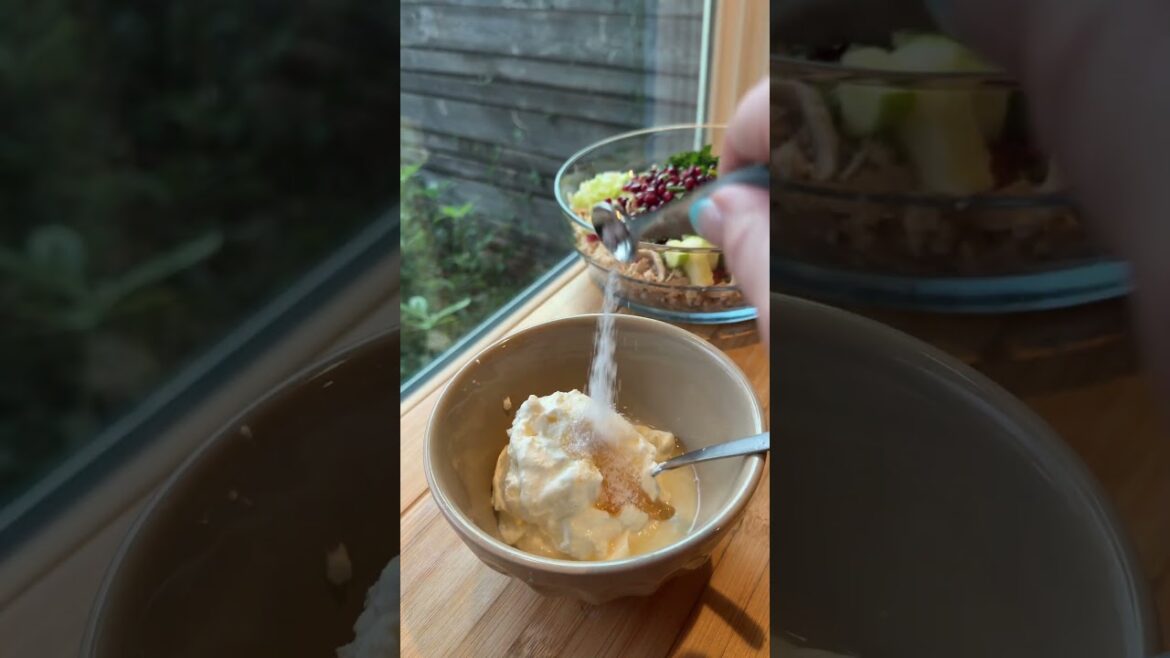 Pomegranate Waldorf Chicken Salad #ad #feedfeed #shorts