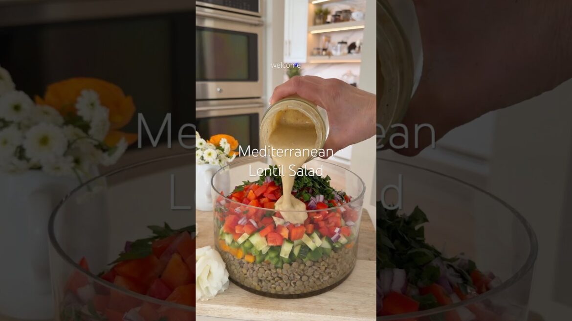 Mediterranean Lentil Salad #plantbased #fooddolls