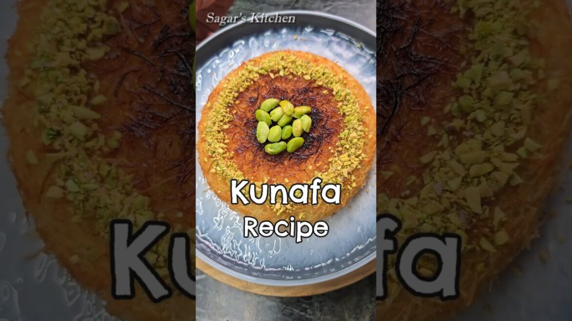 Kunafa Recipe Easy, Delicious & Tasty #Shorts #Kunafa