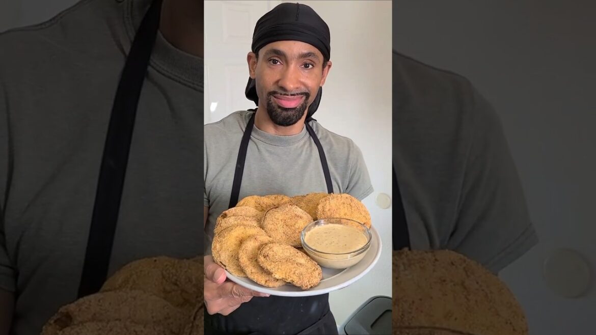 How to make New Orleans Fried Green tomatoes with a Shrimp remoulade sauce  #cooking