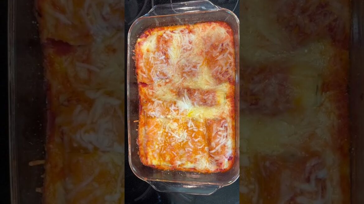 Spinach and Cheese Stuffed Manicotti