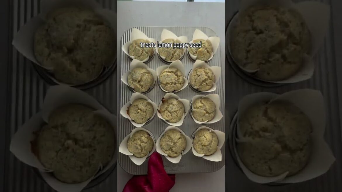 Sourdough Lemon Poppy Seed Muffins