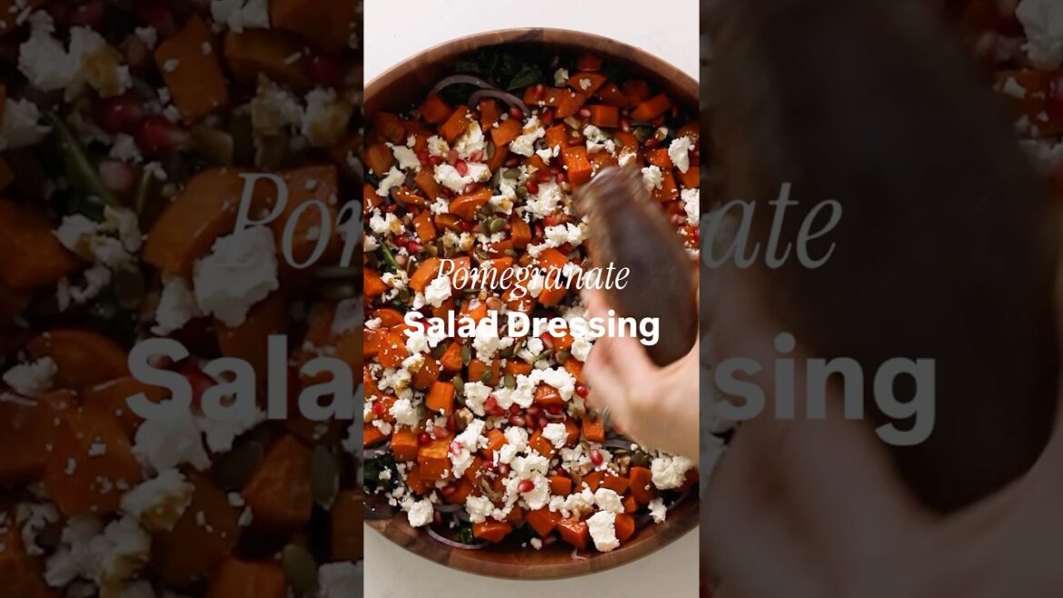 Pomegranate molasses salad dressing #healthyrecipes #homemade