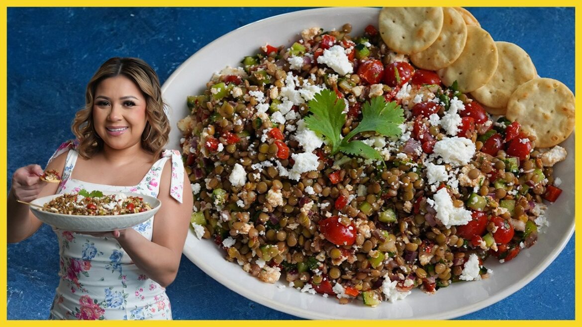 Quick & Easy ENSALADA DE LENTEJAS | Mexican Lentil Salad