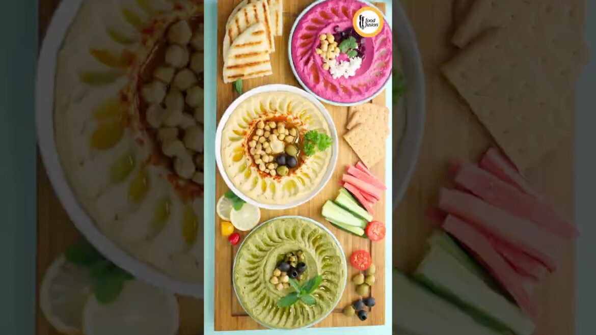 Restaurant Style Hummus 3 Different ways Ramadan Special Recipe By Food Fusion