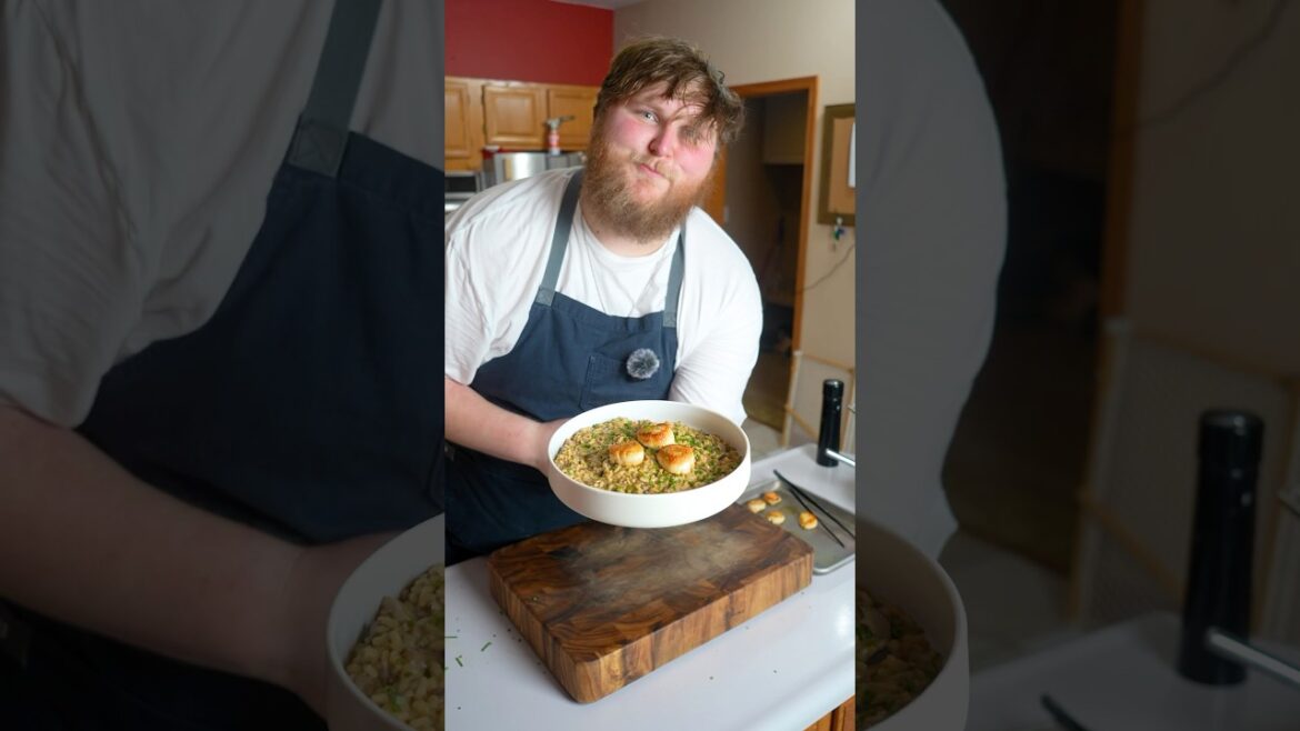 This isn’t as intimidating as you may think it is… #risotto #scallops #rice #food #chef #recipe