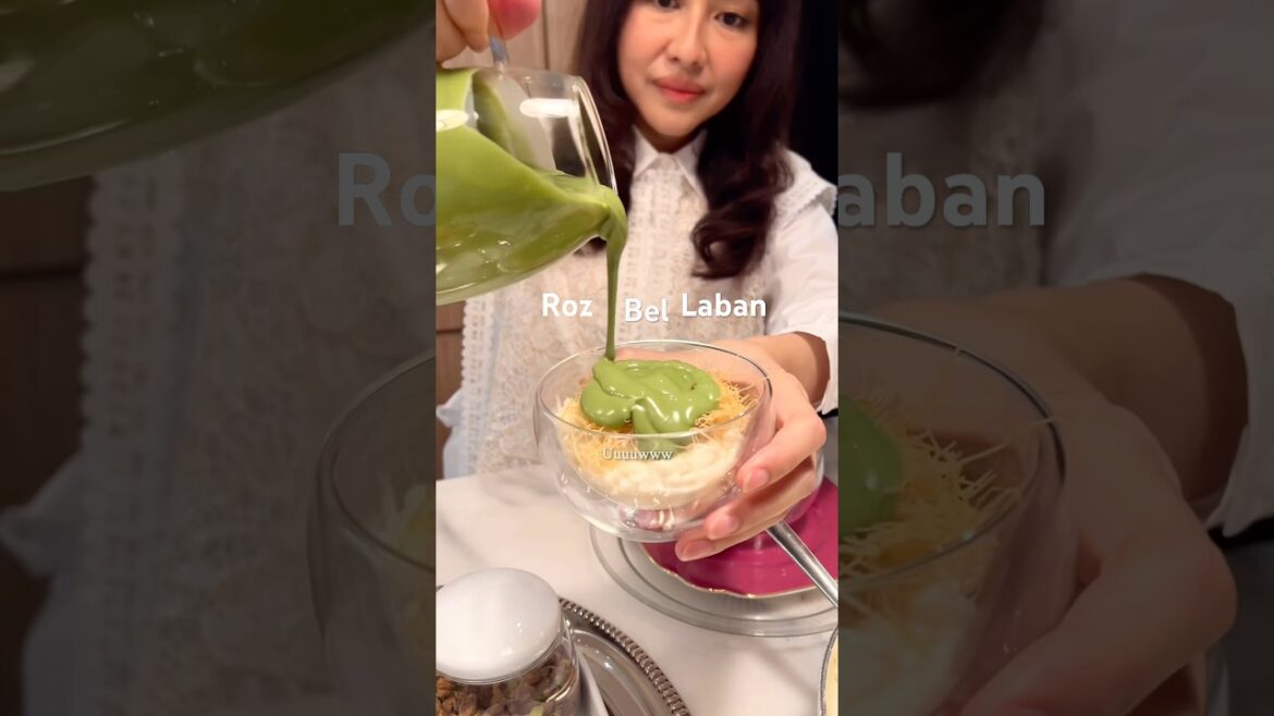 Roz Bel Laban with Pistachio Kunafa(Rice Pudding ala Timur Tengah) #takjil #reseptakjil