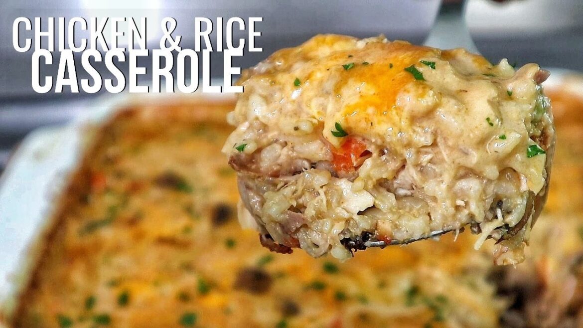 I Could Eat This Everyday! Chicken and Rice Casserole