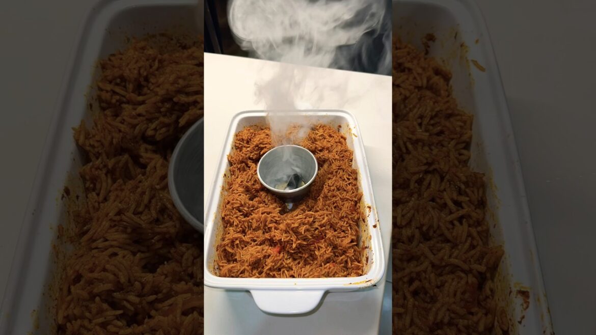 How to make Smokey party jollof with Airfryer and Oven. #nigerianfood #dailyvlog