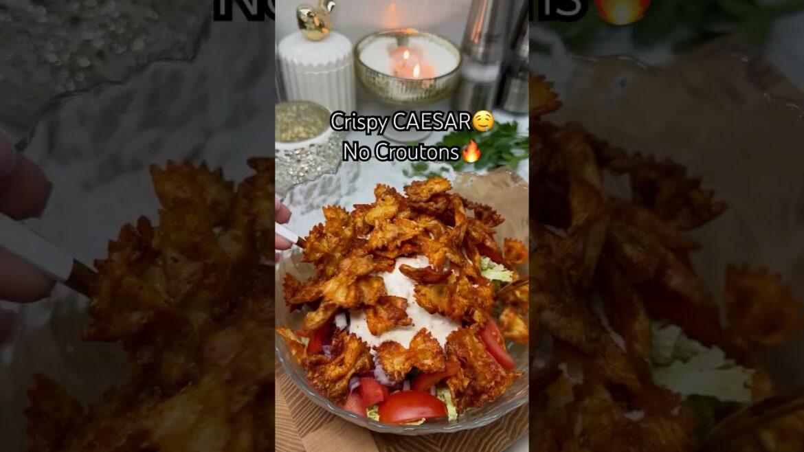 Crispy Pasta Caesar Salad Hack | Better Than the Classic