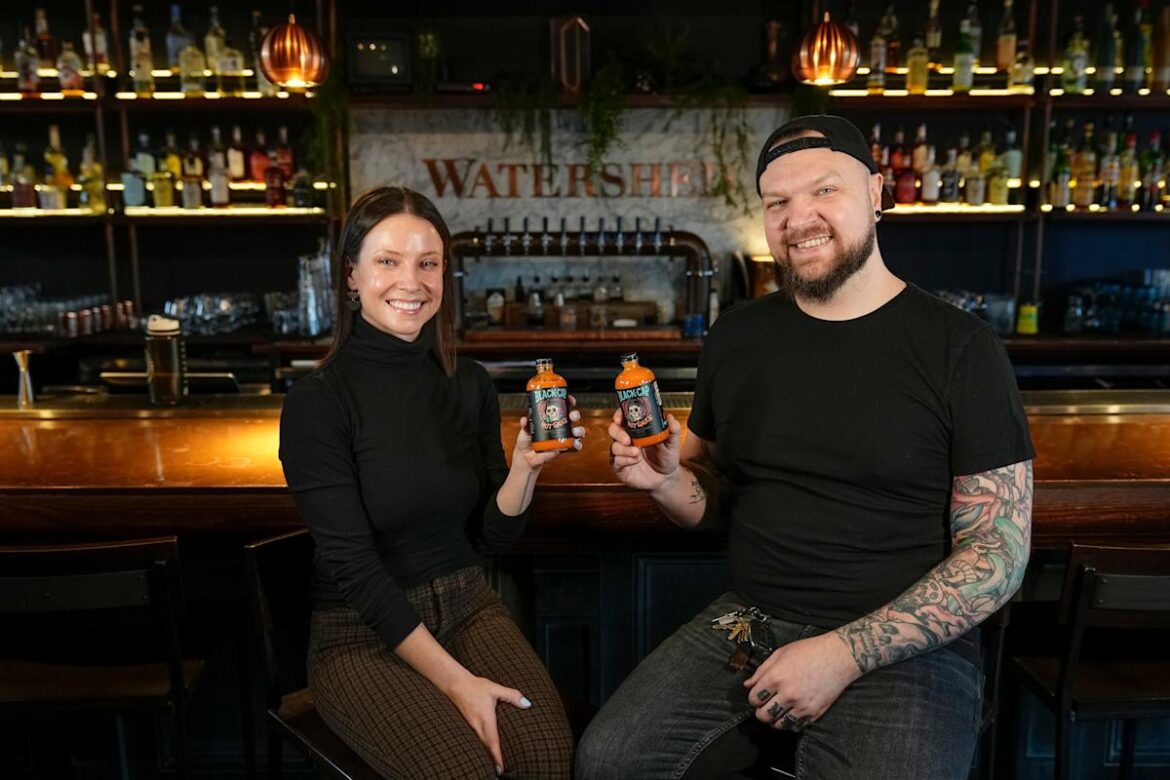 Jack and Nicki Moore, founders of Black Cap Hot Sauce