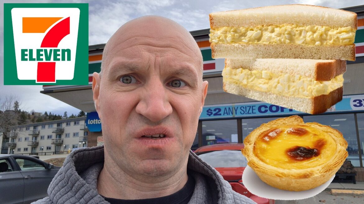 7-Eleven's New Japanese Style Egg Salad Sandwich with bonus Portuguese Egg Tart!