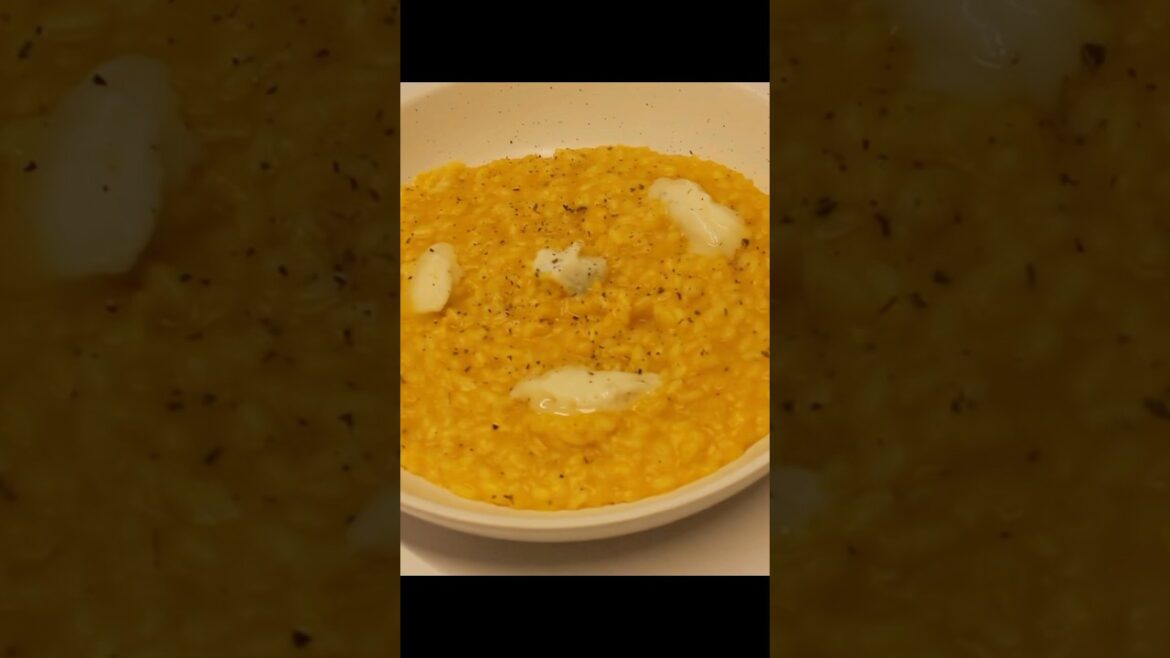 ✨Risotto de calabaza y queso gorgonzola✨ #shorts #viralshorts