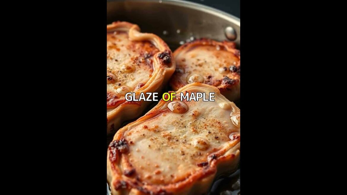 Juicy Maple-Glazed Pork Chops Quick Recipe. #Shorts #VidNarrate